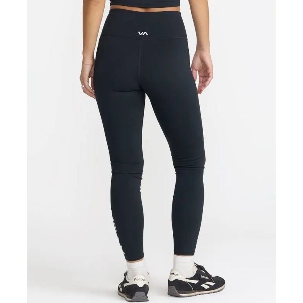 RVCA VA Sport Compression Leggings Black Athletic Activewear